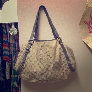 Authentic Gucci Canvas Handbag